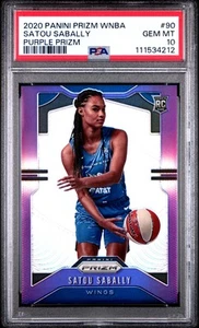 2020 Panini Prizm Wnba #90 Satou Sabally RC Purple /125 PSA 10 - Picture 1 of 2