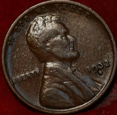 1932-D Denver Mint Copper Lincoln Wheat Cent - Image 1 of 2