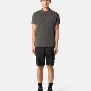 Stone Island Compass Patch Polo Shirt in Grey - Picture 1 of 10