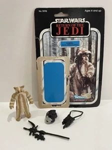 1983 Vintage Star Wars KENNER Ewok LOGRAY Figur Waffe Karte 100% KOMPLETT 65 BK - Bild 1 von 14