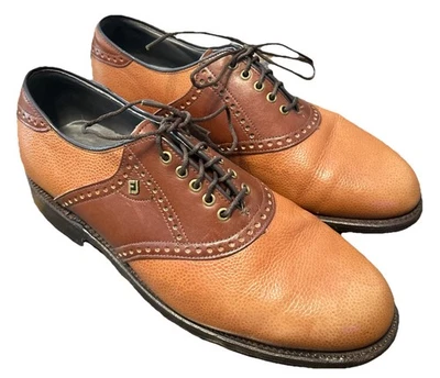 Vintage FootJoy Classics Dry Men’s Golf Saddle Shoes Size Left 7 1/2 , Right 8 - Image 1 of 4