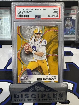 2022 Panini Fathers Day Joe Burrow 2/10 PSA 9 - Image 1 of 2