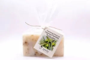 Naturseife traditionelle hergestellte Seife mit Olivenblättern & Bio-Olivenöl - Picture 1 of 1