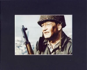 8X10" Matted Print Picture Art John "Duke" Wayne, The Longest Day 1962 - Picture 1 of 1