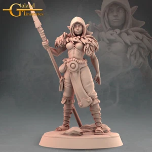 Weibliche Elfenpfadfinderin - Gilead Miniaturen - Fantasie Dungeons and Dragons Mini - Bild 1 von 2