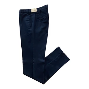 PANTALONI PANTALONE UOMO LBM LUIGI BIANCHI MANTOVA 841575150 COTONE BLU ORIGINAL - Picture 1 of 2