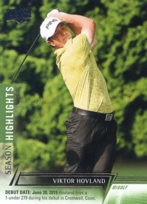 2024 UD UPPER DECK GOLF Season Highlights #65 Viktor Hovland - Image 1 of 2