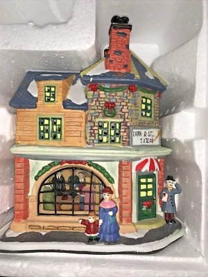 Banco de trabajo de Papá Noel 2000 colección pueblo de Navidad turn and stitch sastre Foto 1 de 4