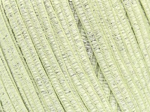 LOT OF 6 Ice NAMASTE GLITZ Yarn #80628 DARK CREAM & SILVER Metallic Ribbon - Picture 1 of 4