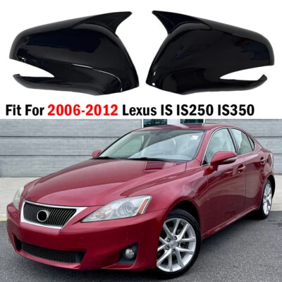 Tapa de espejo retrovisor lateral negro brillante LHD para Lexus IS IS250 IS350 2006-2012 Foto 1 de 4