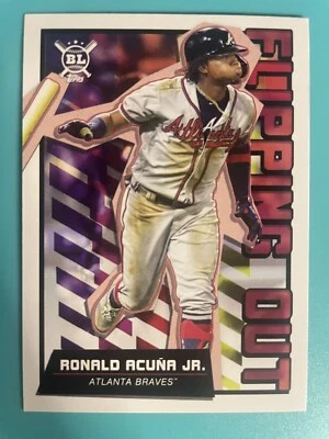 2020 Topps Big League Ronald Acuna Jr Flipping Out #FO-2 Atlanta Braves - Image 1 of 2