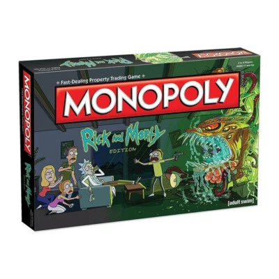Monopoly Rick and Morty Edition Family Board Game (BRAND NEW) - Image 1 of 4
