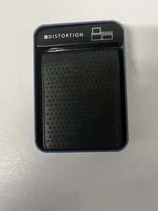 Distortion men’s black wallet new with gift Tin - Picture 1 of 7