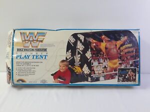 Vintage 1991 WWF Slumber Play Tent Hulkamania & Ultimate Warrior W/the Box .