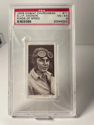 1939 Churchman's Kings of Speed - #17 C.J.P. Dodson PSA 4 - Image 1 of 2