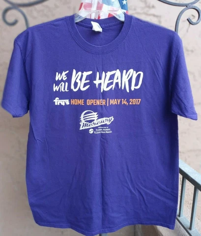 Phoenix Mercury WNBA Brittney Griner purple t-shirt, size LG, by Gildan Cover