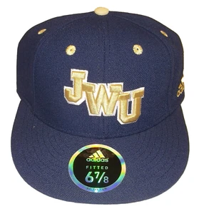 Johnson & Wales Wildcats Flat Brim FItted Adidas Hat - Size 6 7/8 - Picture 1 of 2