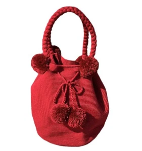 Authentic 100% Wayuu Mochila Colombian Bag Large Size Red Color - Picture 1 of 3