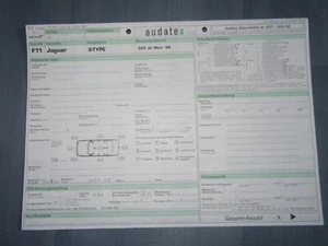 Jaguar S-Type CCX ab März 99 Audatex Typenbogen Explosionszeichnung - Bild 1 von 4