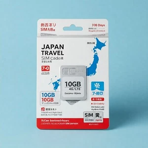 Tarjeta SIM de viaje Japón: 7-30 días | 10 GB alta velocidad 4G/LTE | Docomo IIJmio - Imagen 1 de 5