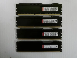 HyperX FURY 32GB (4x8GB) Ram DDR3 1866 Desktop Memory Kit Model HX318C10FBK2/16 - Picture 1 of 2