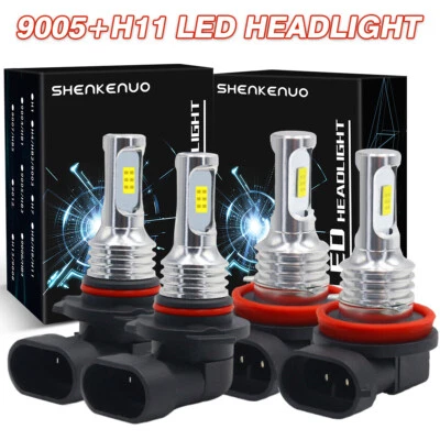 For Toyota Prius 2010-2012 2013 2014 2015 LED Headlights High Low Beam Bulbs Kit - Image 1 of 4