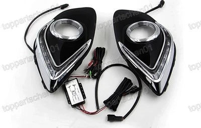 2X Luces antiniebla LED DRL blancas de circulación diurna para Mitsubishi ASX 2013-2014 Foto 1 de 4