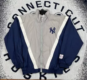 Cortavientos de Colección Años 90 Mighty Mac New York Yankees Bordado Cremallera Completa JUVENTUD XL - Imagen 1 de 14