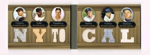 2007 Triple Threads Relics Combos GOLD Cepeda,Irvin,Thomson-Snider,Podres,Zimmer - Picture 1 of 2