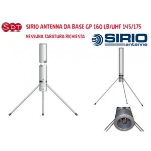 SIRIO GP 160 LB/UHF ANTENNA DA BASE 145/175 Mhz - NESSUNA TARATURA RICHIESTA - Zdjęcie 1 z 4