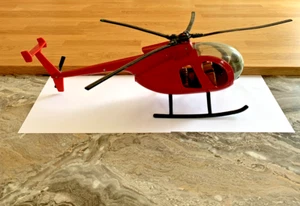 Large Vintage Diecast A-Team 1983 Hughes Helicopter USA - Picture 1 of 11