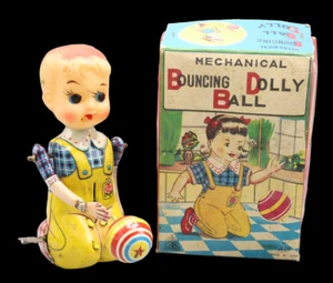 BOUCING DOLLY BALL 1960 /  jouet ancien antique toy - Imagen 1 de 3