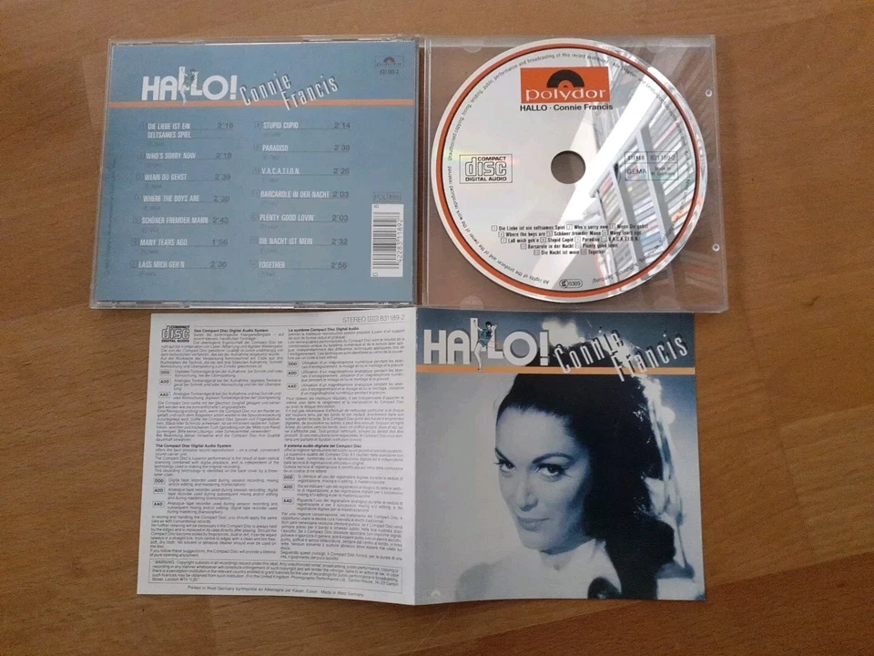 CD CONNIE FRANCIS Hallo! - Best Of 1958 - 1968 POLYDOR alle 14 Hits - Bild 1 von 1
