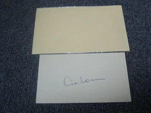 Al Rosen AUTOGRAPH Index Card JSA Auction Certified  - Picture 1 of 2