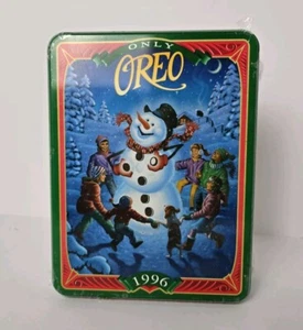 Vintage ungeöffnete OREO COOKIES Tasche in Weihnachten Feiertag Dose - Jahr 1996! - Bild 1 von 8