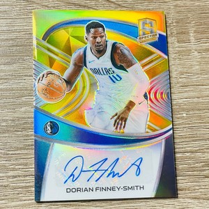 2020-21 Spectra Dorian Finney-Smith Signatures Gold Prizm Auto #01/10 Mavericks