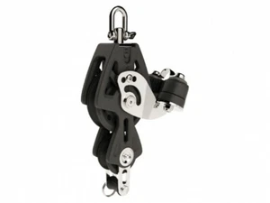 Lewmar Synchro Fiddle block with Becket & Cam 60mm - BLACK - Picture 1 of 1