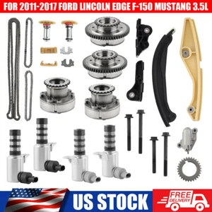 Kit de cadena de distribución leva Phaser VVT engranajes para Ford F-150 Lincoln Taurus 2011-17 3,7 L - Imagen 1 de 8