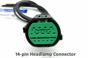 2pcs LED Head Lamp Connector (14-pin) for 2018 2019 Hyundai Sonata - Picture 1 of 1