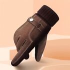 Leather Warm Casual Gloves Touch Screen Men Mittens Winter Men Gloves