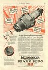 1927 Moto-Meter Self Adjusting Spark Plug  Vintage Print Ad