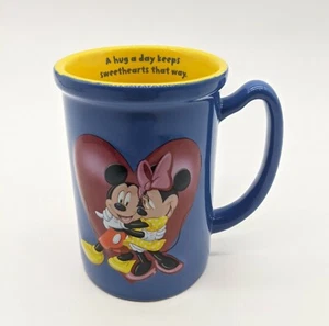 Disney Monogram International 3D Mickey Minnie Mouse Heart "A hug a day" Mug - Picture 1 of 4