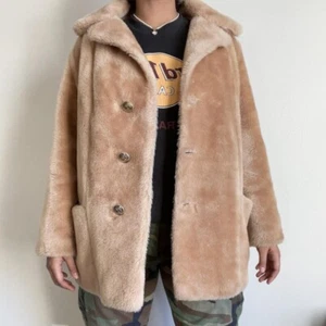 womens faux fur teddy coat - Picture 1 of 4