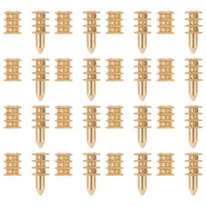 Table Leaf Connector 20pcs Zinc Alloy Dowel Pin Sleeve for Alignment - Picture 1 of 11