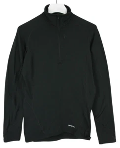 PATAGONIA Capilene Polartec Sudadera Para Hombre PEQUEÑA Negra Elastizada Cremallera Bolsillo - Imagen 1 de 8
