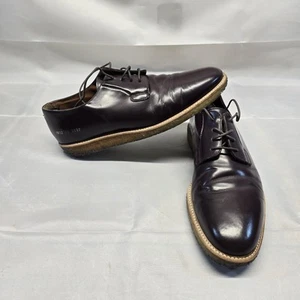 Common Projects Derby Polished Leather Loafers Men size 42 (Size 9 US) Burgundy - Picture 1 of 15