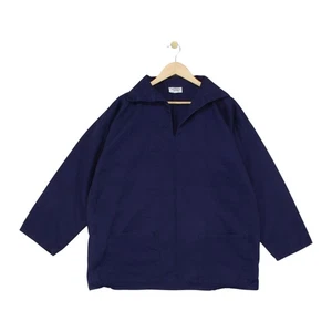 Newlyn Fisherman Smock Jacket Mens Size L Blue Pullover Workwear UK Made - Picture 1 of 15