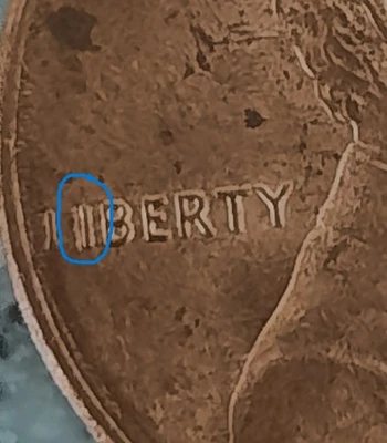 Centavo Lincoln 1988 P error doble (I) Liberty Foto 1 de 2