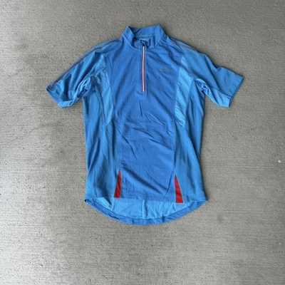 Gore Bike Wear Men’s Cycling Jersey Blue Red Half Zip Short Sleeve Size M - Image 1 of 4