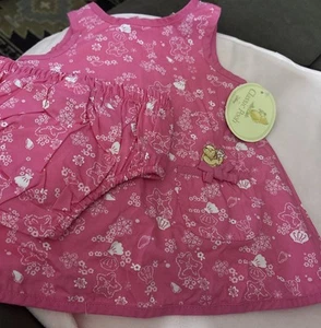 Vestido clásico para bebé Pooh rosa 3 meses - Imagen 1 de 6